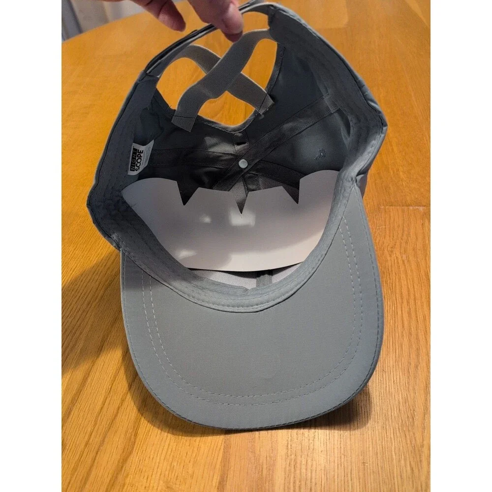 NEW Night Scope LED Light Women's Ponytail Hat Cap GRAY Rechargeable Adjustable